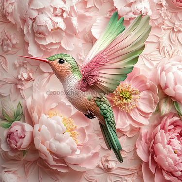 Hummingbird Sign, DCO-13211, Sign For Wreath, 10x10